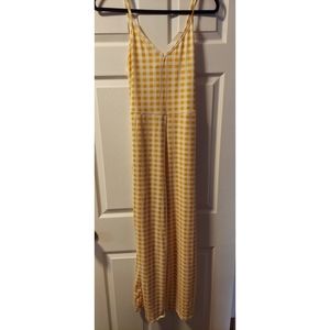 Yellow and White Jumpsuit in a Large